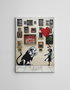 Wallity WY119 Banksy Lienzo Decorativo enmarcado 50 x 70 cm